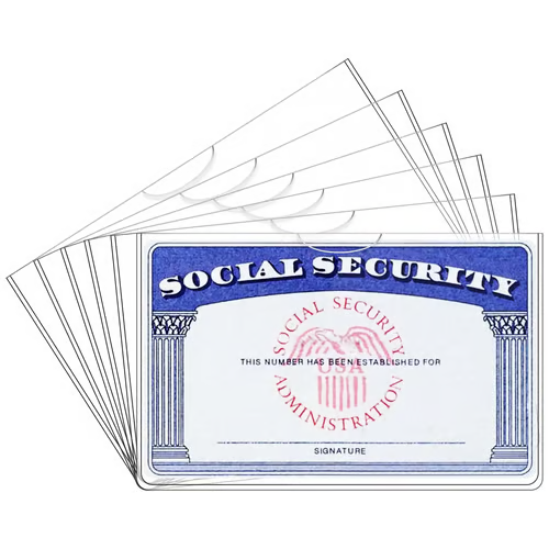 💥Social Security Card Protector Sleeves -100 Pack