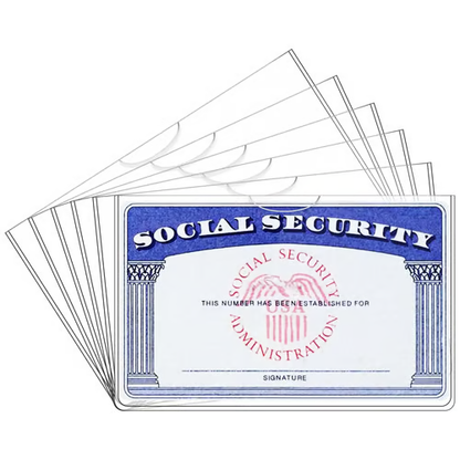 💥Social Security Card Protector Sleeves -100 Pack