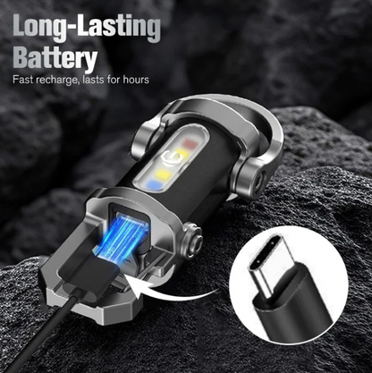 Portable Rechargeable Bright Keychain Flashlight
