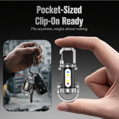 Portable Rechargeable Bright Keychain Flashlight