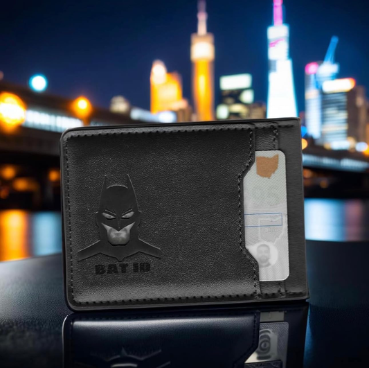 Leather Bat Wallet for Men